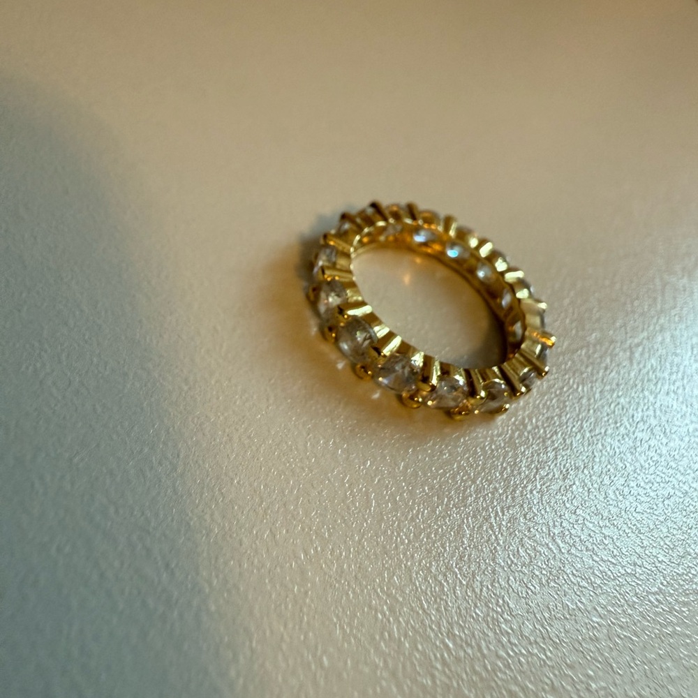 Alexa Kelley Natalie Elegant Gold and Silver Diamond Ring - Picture 2 of 2